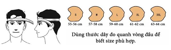 mũ bảo hiểm size lớn